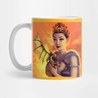 Dragon Queen Asian Mug